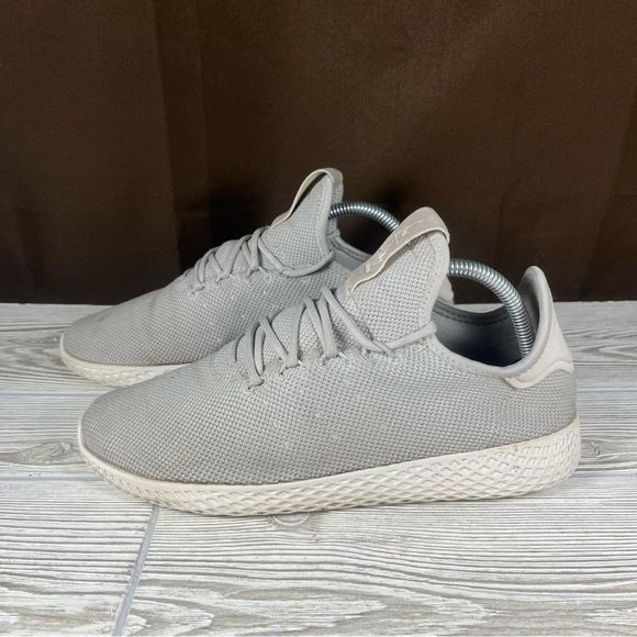 Adidas Pharrell Williams Hu Womens Tennis Shoes Gray Low Top Lace Up Size 8.5 - Picture 3 of 8